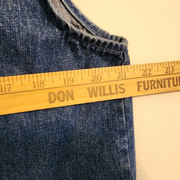 Vtg American Rave Denim Double Side Embroidered Collared Vest Size M, Cotton Y2K - Picture 12 of 14